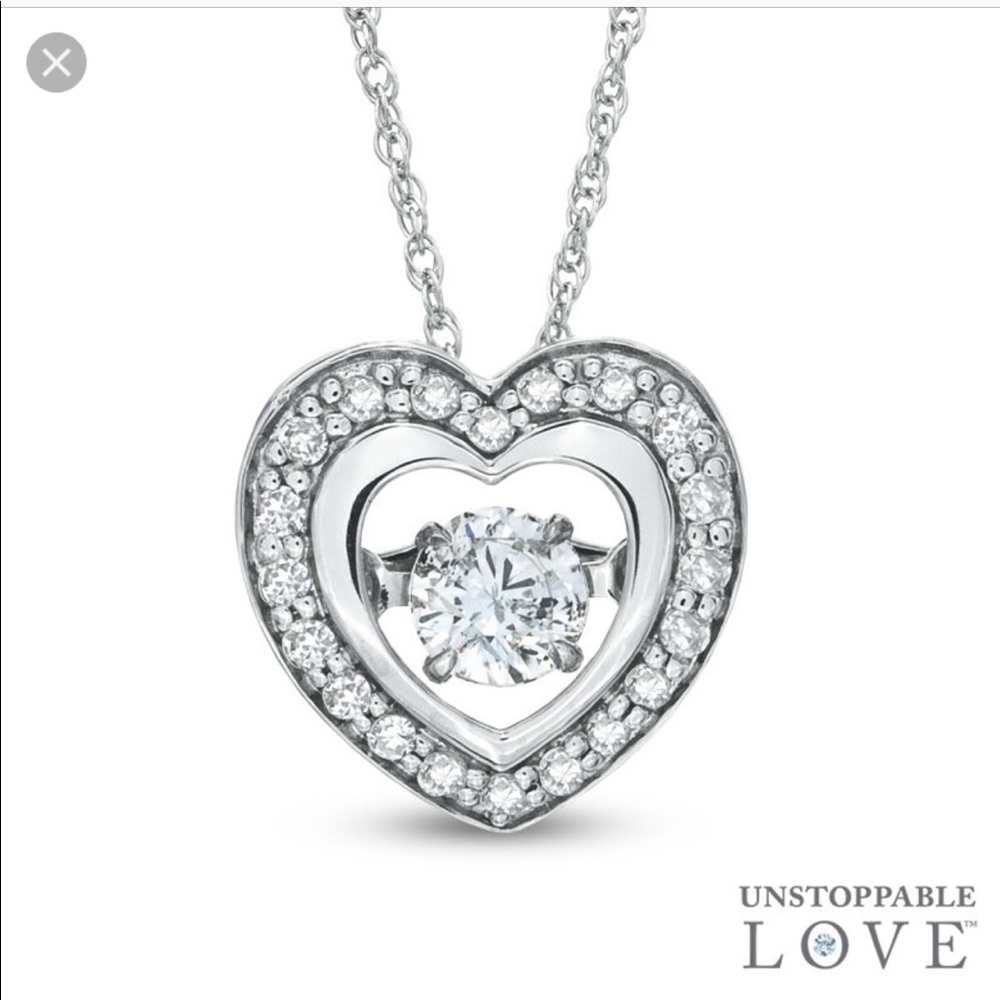 Zales unstoppable love 1/4CT 10K white gold